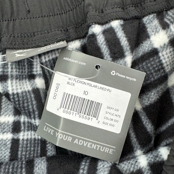 Eddie Bauer Slightly Curvy Fleece-Lined Stretch Joggers Women's Size 10 Tall - Picture 6 of 7